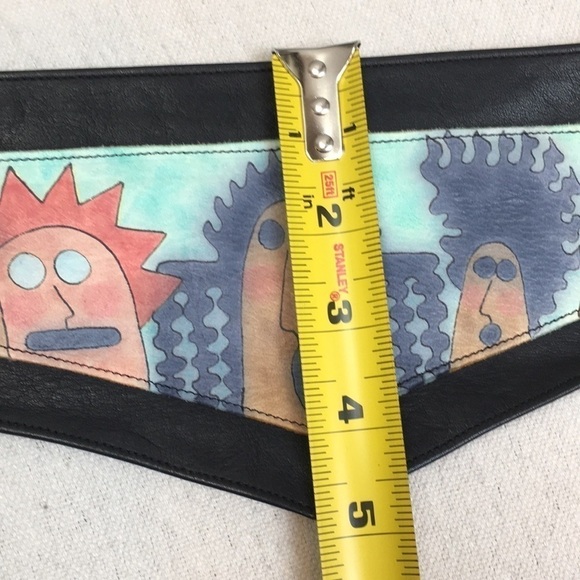 Vintage painted Leather D ring Belt main image 7